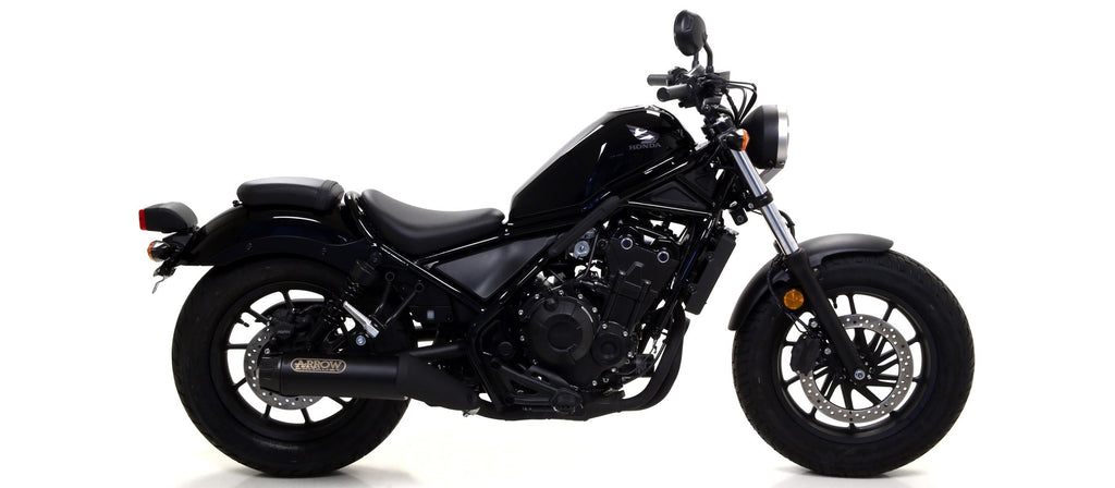 Arrow Rebel Slip On with Carbon Fiber End Cap - Honda CMX500 Rebel 500/CMX500 Rebel 500 ABS