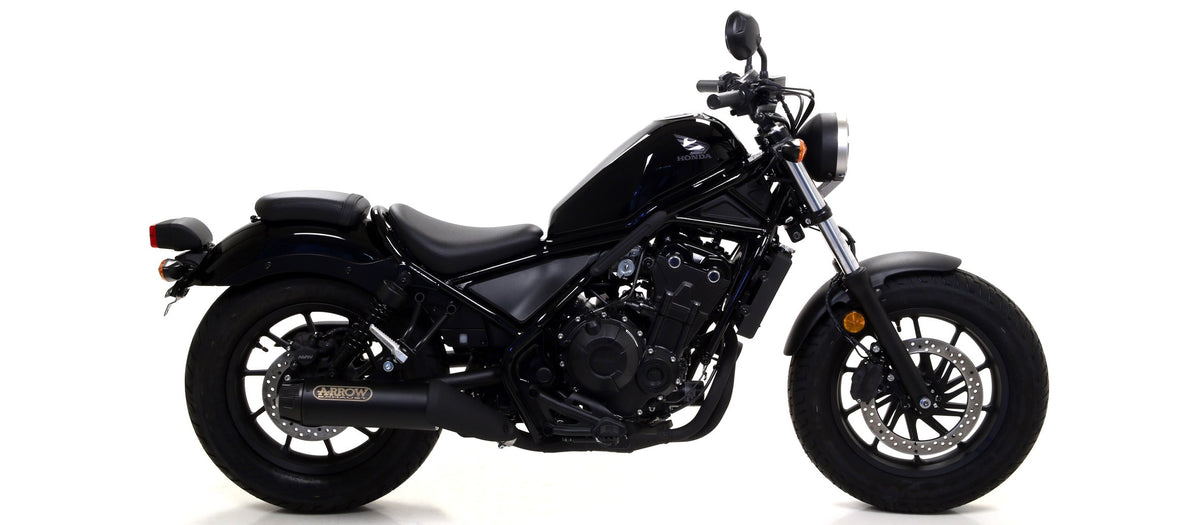 Arrow Rebel Slip On with Carbon Fiber End Cap - Honda CMX500 Rebel 500/CMX500 Rebel 500 ABS