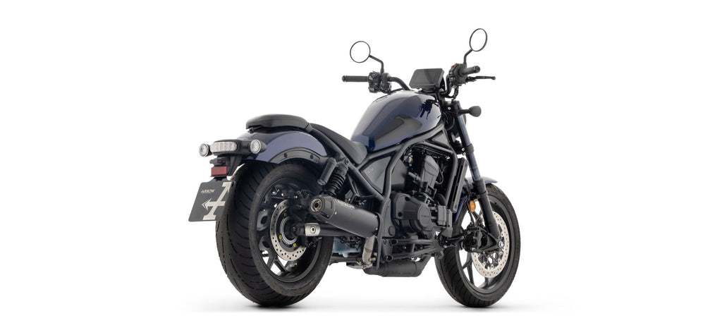 Arrow Rebel Slip On with Carbon Fiber End Cap - Honda Rebel 1100/CMX1100 Rebel 1100T