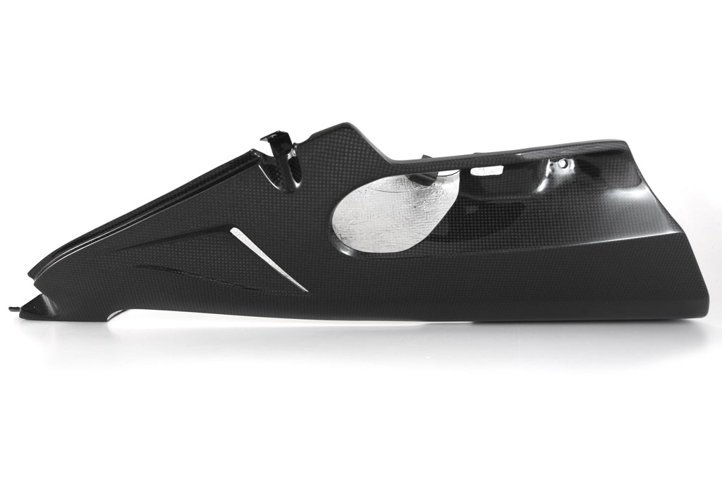 Fullsix Carbon Belly Pan - for Akrapovic Underseat Exhaust - Ducati Super Sport