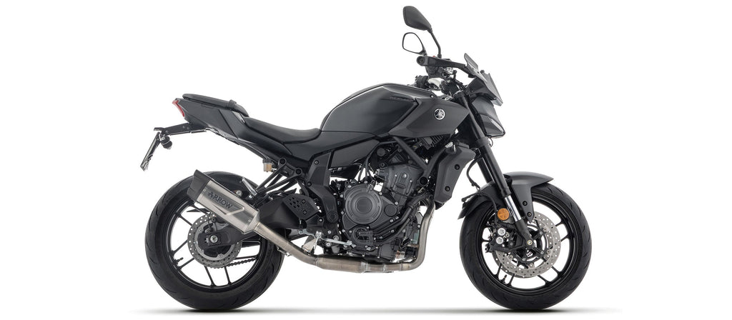 Arrow Homologated Full System with Indy Race EVO Titanium Slip On - Yamaha MT-07