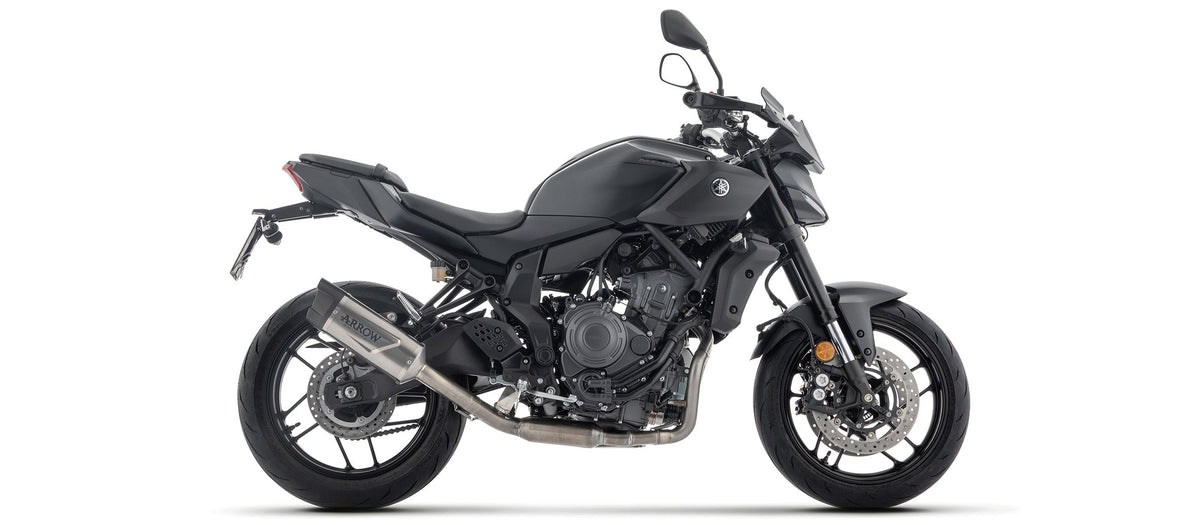 Arrow Homologated Full System with Indy Race EVO Titanium Slip On - Yamaha MT-07