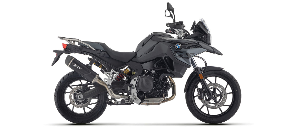 Arrow Indy Race EVO Aluminium "Dark" Slip On with Carbon End Cap - BMW F800GS/F900GS