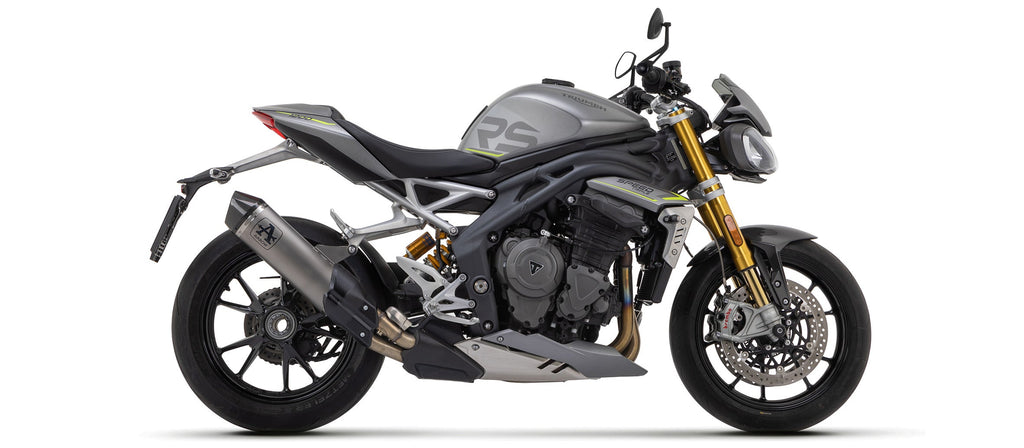 Arrow Race-Tech Titanium Slip On with Carbon End Cap - Triumph Speed Triple/Speed Triple RS
