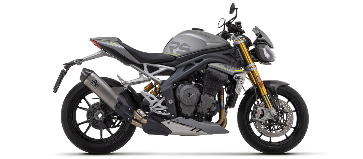 Arrow Race-Tech Titanium Slip On with Carbon End Cap - Triumph Speed Triple/Speed Triple RS