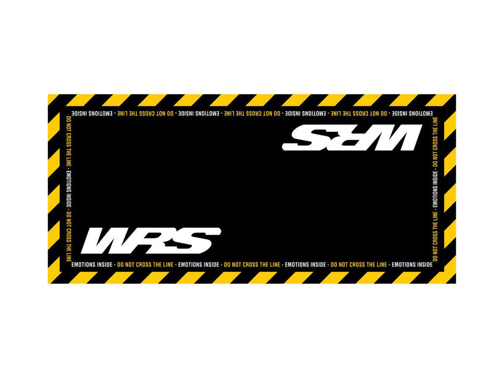 WRS Original WRS Rectangular Motorcycle Carpet With Logo And Yellow Line