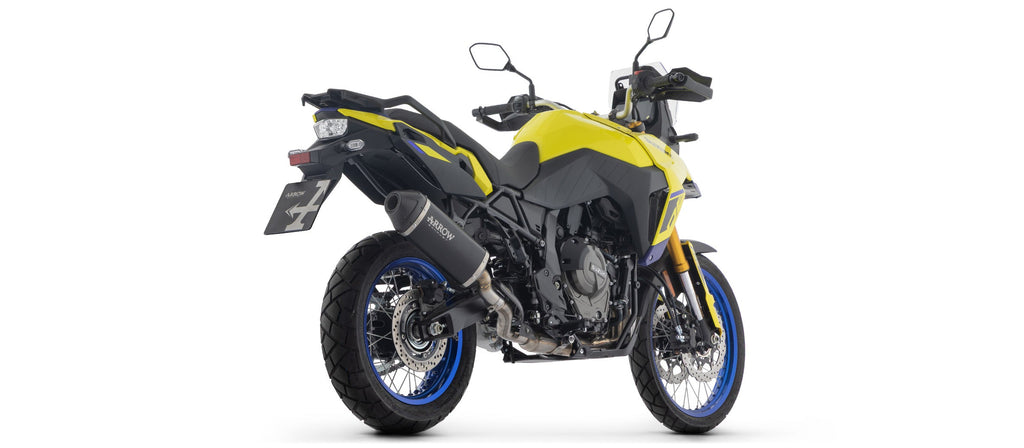 Arrow Explorer Aluminium "Dark" Slip Ons - Suzuki DL800 V-Strom 800