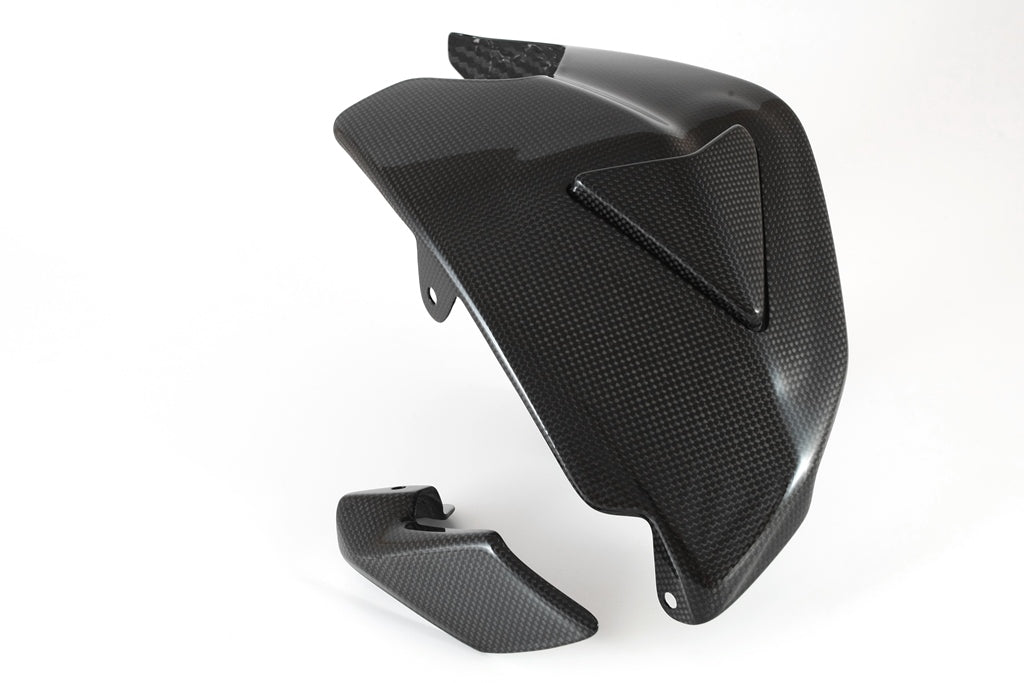 Fullsix Carbon Swingarm Guard with Slider and Shark Fin - Ducati Panigale R/Panigale V2