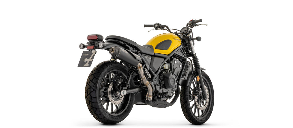 Arrow Rebel Slip On with Carbon Fiber End Cap - Honda SCL500
