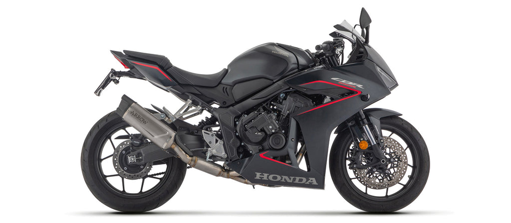 Arrow Full System Racing with Indy Race EVO Titanium Slip Ons - Honda CB650R ABS/CBR650R ABS