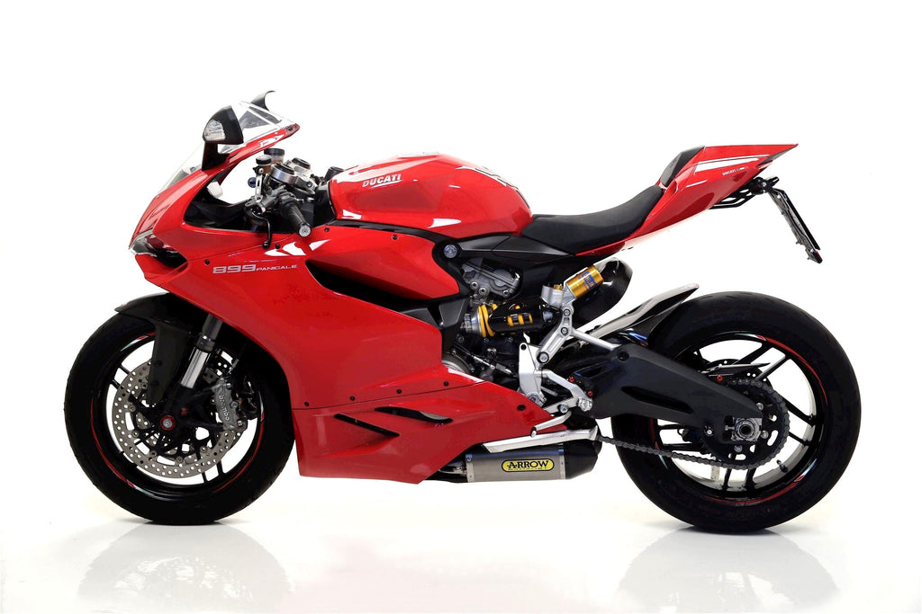 Arrow Titanium Works Slip Ons (Right and Left) with Carbon End Cap - Ducati 899 Panigale/1199 Panigale