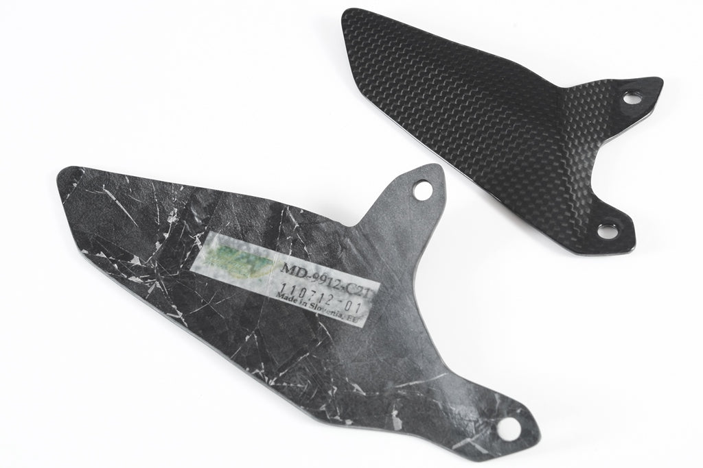 Fullsix Carbon Heel Guards Pair (no Holes) - Ducati Panigale R/Panigale V2