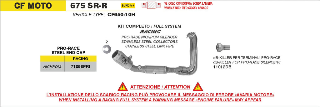Arrow Db-Killer for Pro-Race Slip On