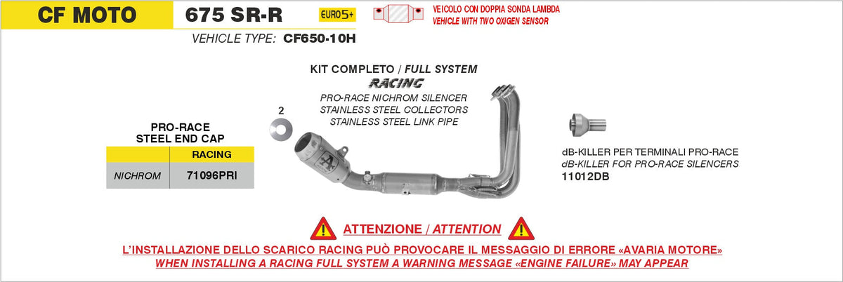 Arrow Db-Killer for Pro-Race Slip On