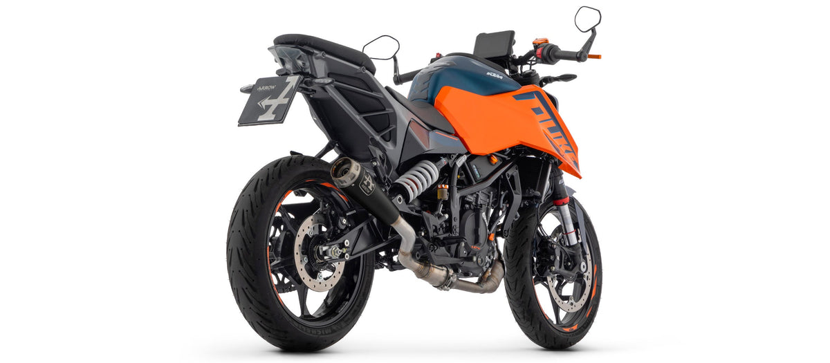 Arrow Pro-Race Nichrom "Dark" Slip On - KTM 125 Duke/390 Duke