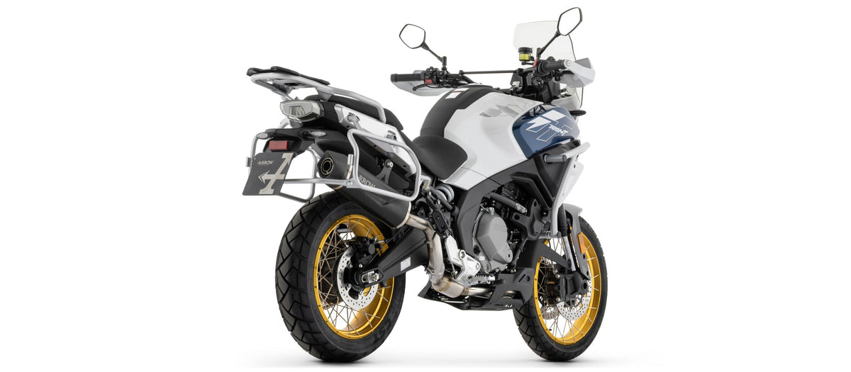 Arrow Indy Race EVO Aluminium "Dark" Slip On with Carbon End Cap - CFMoto 700MT