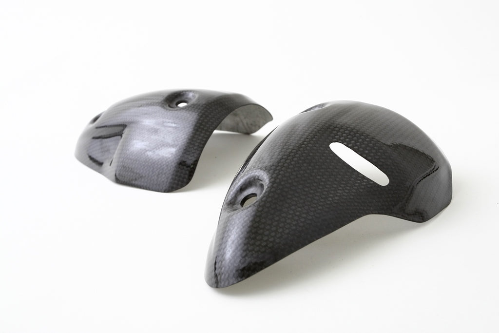 Fullsix Carbon Exhaust Protector - Silencer Pair - Ducati Hypermotard/Monster 696