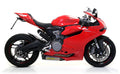 Arrow Titanium Works Slip Ons (Right and Left) with Carbon End Cap - Ducati 899 Panigale/1199 Panigale