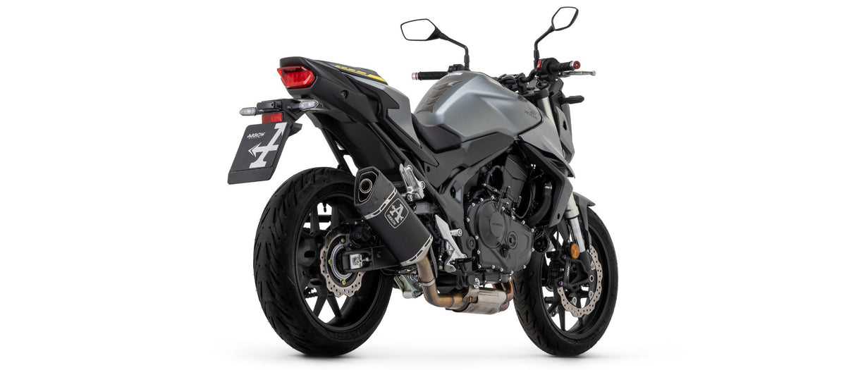 Arrow Pista Titanium "Dark" Slip On - Honda CB750 Hornet