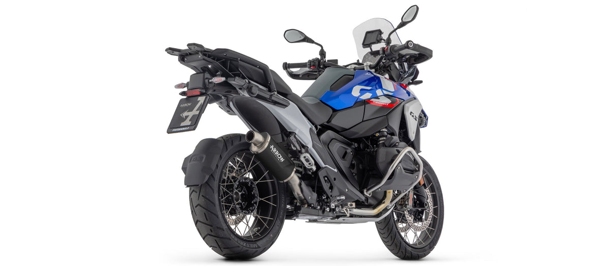 Arrow Indy Race EVO Aluminium "Dark" Slip On with Steel End Cap - BMW R1300R/R1300GS
