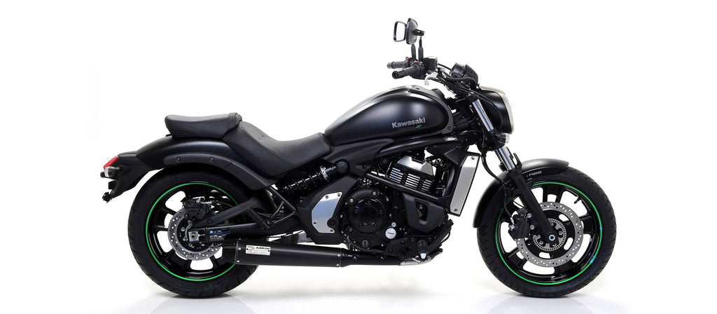 Arrow Rebel Slip On with Carbon Fiber End Cap - Kawasaki EN650 Vulcan S/EN650 Vulcan S ABS