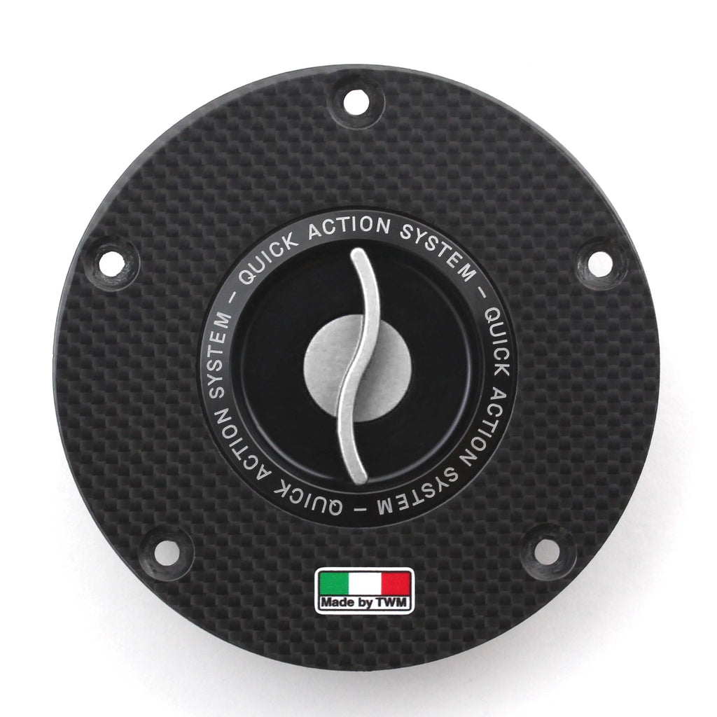 TWM Quick Action Carbon Gas Cap For Aprilia - Aprilia RSV4/RSV4 R
