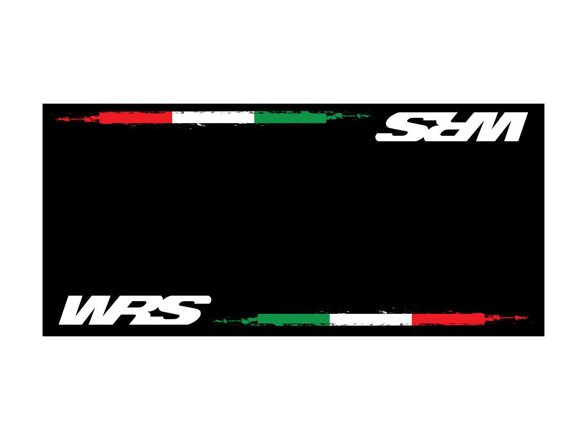 WRS Original WRS Rectangular Motorcycle Carpet With Italian Flag