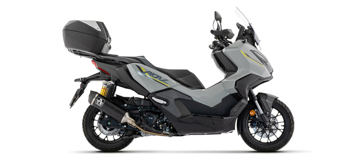 Arrow Racing Full System with Urban Aluminium "Dark" Slip On with Carbon End Cap