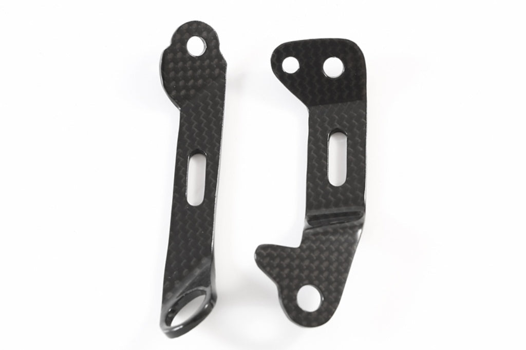Fullsix Carbon Brake and Clutch Reservoir Mounts - Set - Ducati Panigale R/Panigale V2