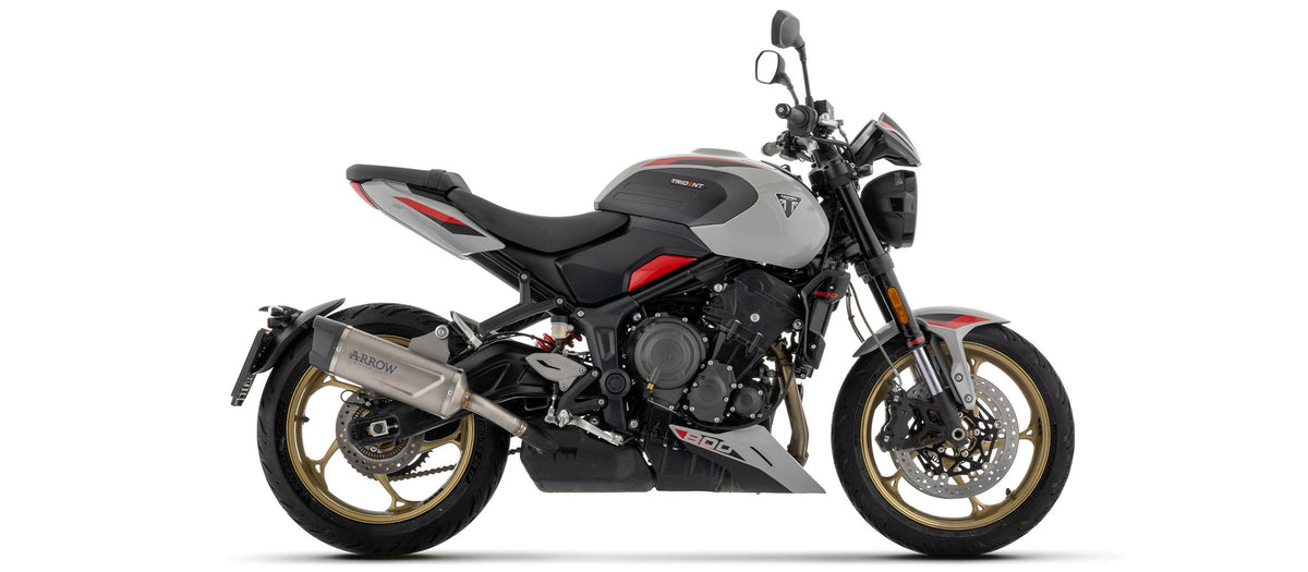 Arrow Indy Race EVO Titanium Slip On with Carbon End Cap - Triumph Trident 800