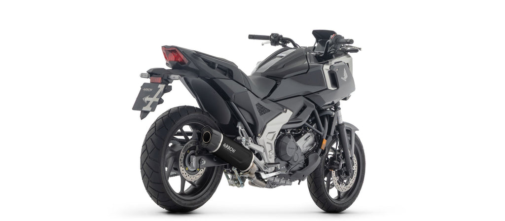 Arrow Indy Race EVO Aluminium "Dark" Slip On with Carbon End Cap - Honda NC750X DCT
