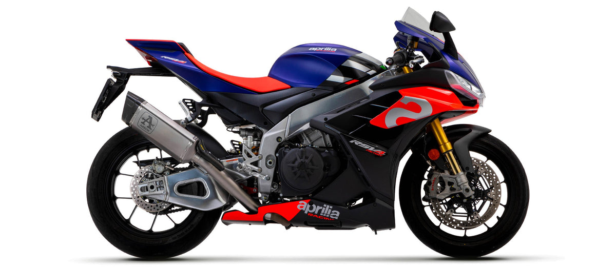 Arrow Pista Titanium Slip On with Stainless Steel Link Pipe - Aprilia RSV4 1100/Tuono V4 1100