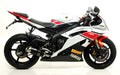 Arrow Street Thunder Aluminium "Dark" Slip On for Stock Headers - Yamaha YZF-R6