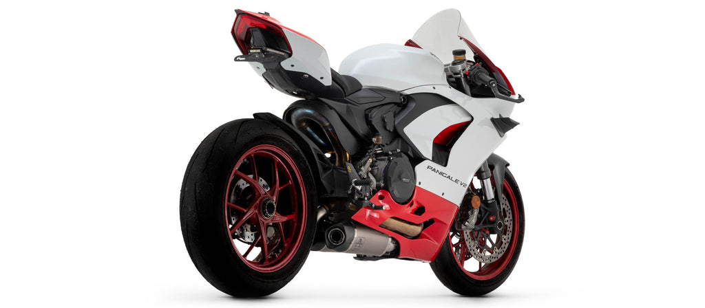 Arrow Titanium Works Slip Ons (Right and Left) with Carbon End Cap - Ducati Panigale V2/Streetfighter V2