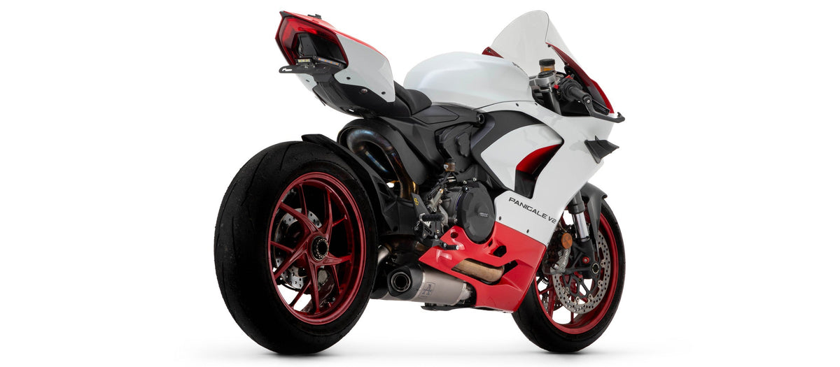 Arrow Titanium Works Slip Ons (Right and Left) with Carbon End Cap - Ducati Panigale V2/Streetfighter V2