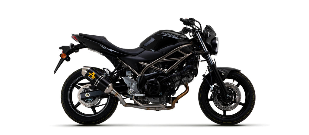 Arrow 2 Into 1 Non Catalized Link Pipe - Suzuki SV650/SV650 ABS