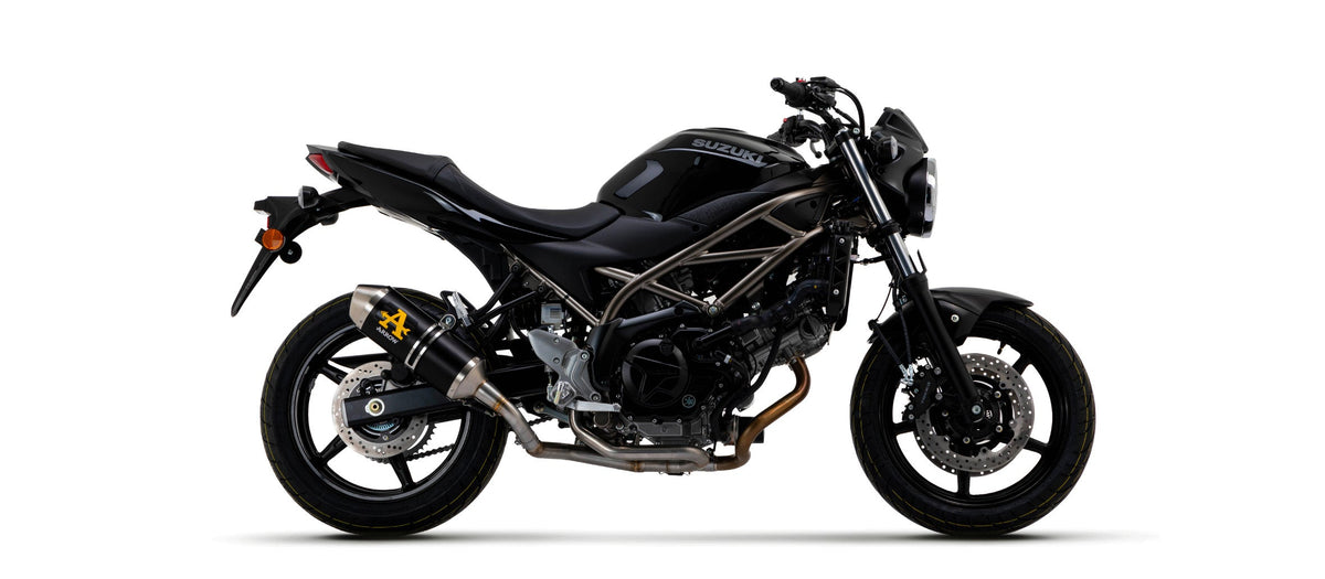 Arrow 2 Into 1 Non Catalized Link Pipe - Suzuki SV650/SV650 ABS