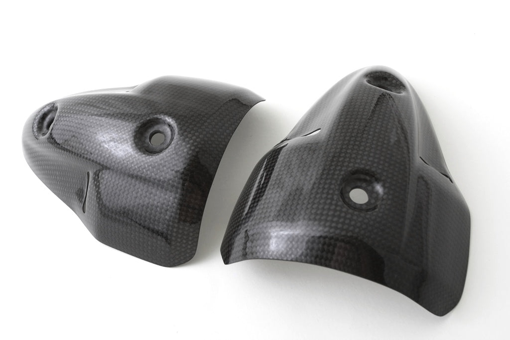 Fullsix Carbon Exhaust Protector - Silencer Pair - Ducati Hypermotard/Monster 696
