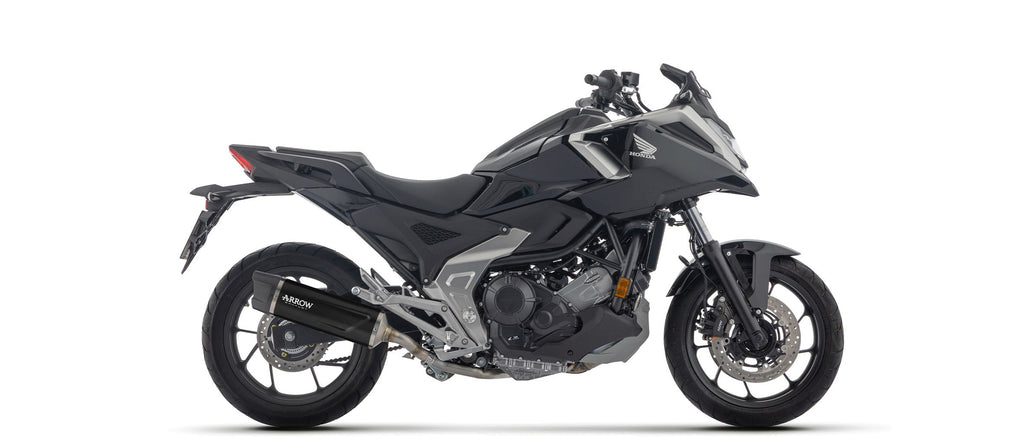 Arrow Indy Race EVO Aluminium "Dark" Slip On with Carbon End Cap - Honda NC750X DCT