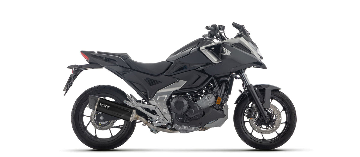 Arrow Indy Race EVO Aluminium "Dark" Slip On with Carbon End Cap - Honda NC750X DCT