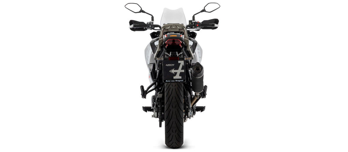 Arrow Indy Race EVO Aluminium "Dark" Slip On with Carbon End Cap - Benelli TRK 702