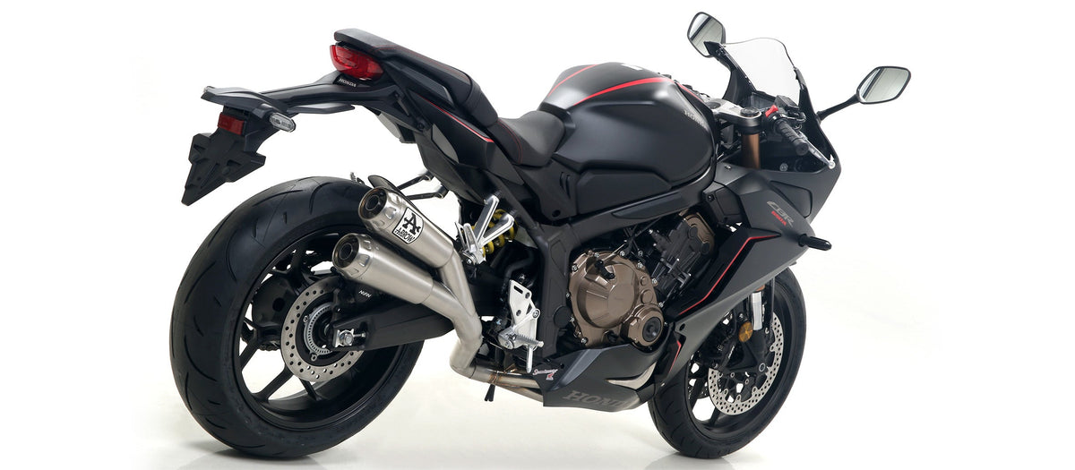 Arrow Full System with Pro-Race Titanium Slip Ons - Honda CB650R/CBR650R