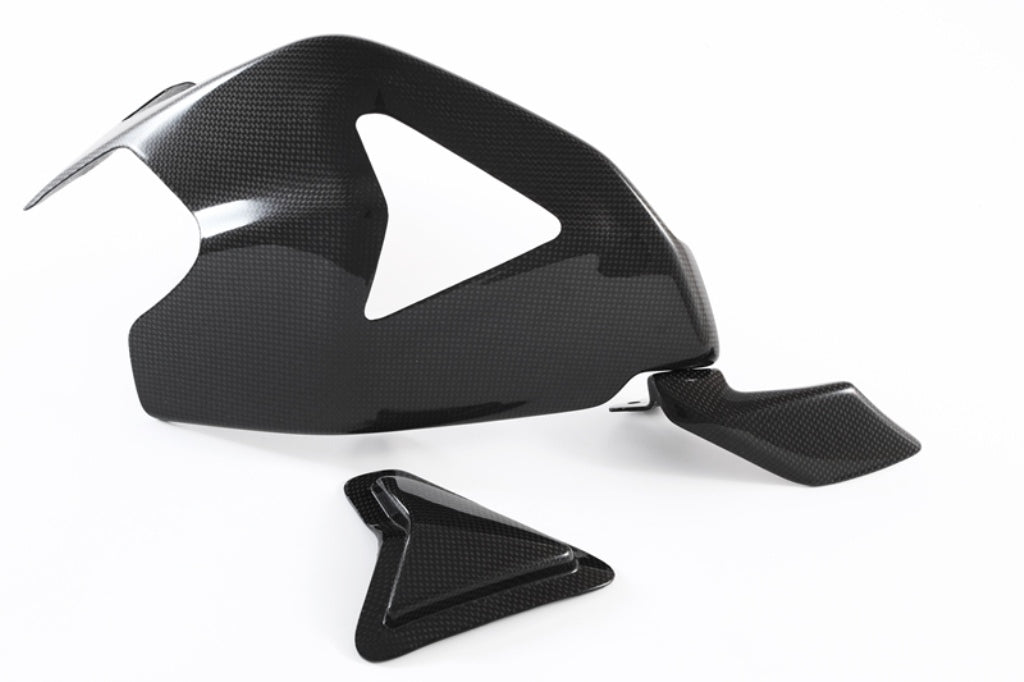 Fullsix Carbon Swingarm Guard with Slider and Shark Fin - Ducati Panigale R/Panigale V2