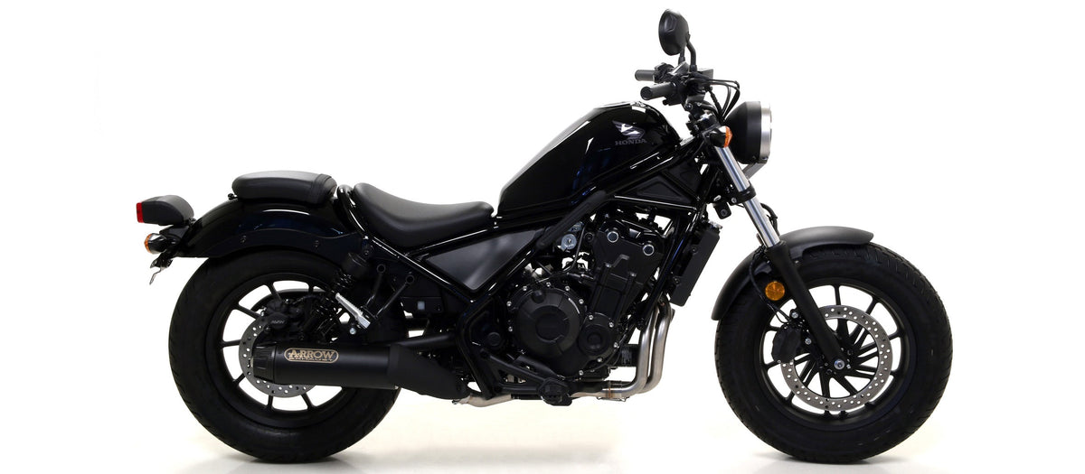 Arrow Rebel Slip On with Carbon Fiber End Cap - Honda CMX500 Rebel 500/CMX500 Rebel 500 ABS