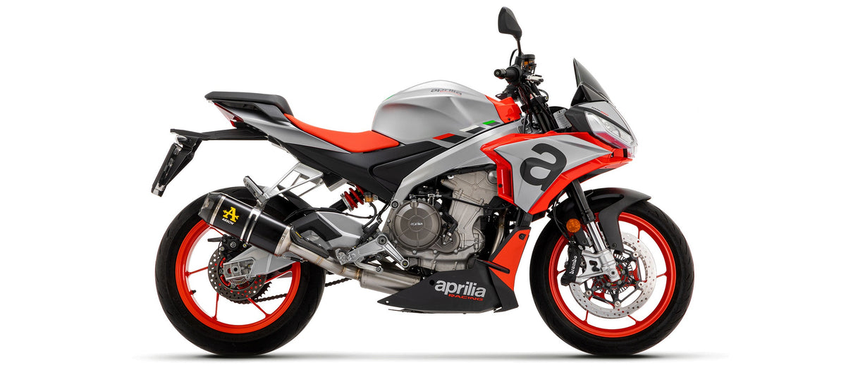 Arrow Indy Race Aluminium "Dark" Slip On with Carbon End Cap - Aprilia RS 660/Tuono 660