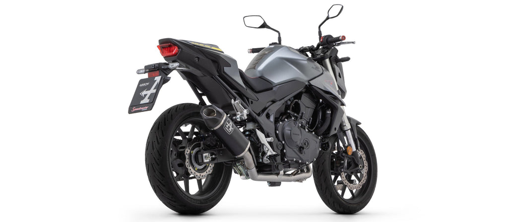 Arrow Indy Race Aluminium "Dark" Slip On with Carbon End Cap - Honda CB750 Hornet