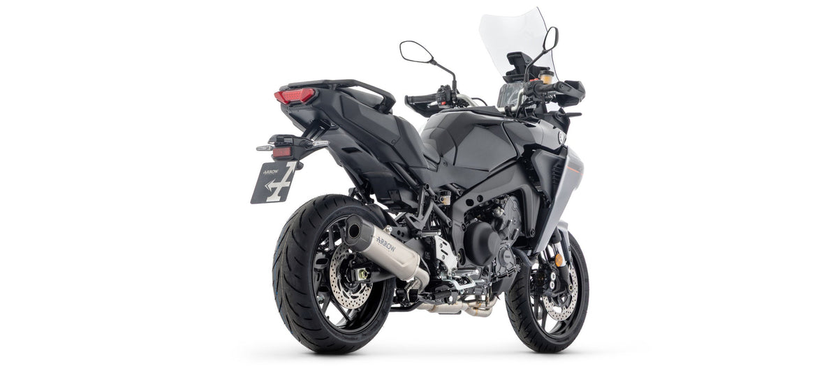 Arrow Homologated Full System with Indy Race EVO Titanium Slip On - Yamaha Tracer 9