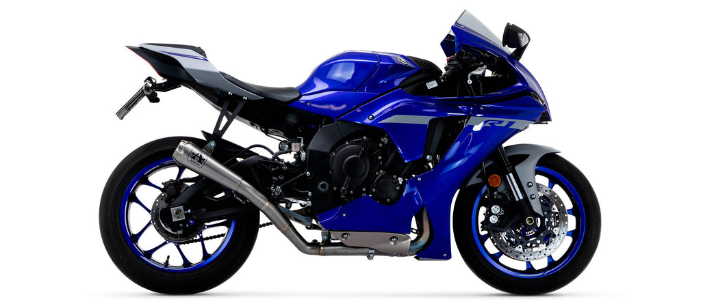 Arrow Half System Racing - Pro-Race Titanium Slip On + Titanium Link Pipe Ø60mm. - Yamaha YZF-R1/YZF-R1 World GP 60th Anniversary Edition