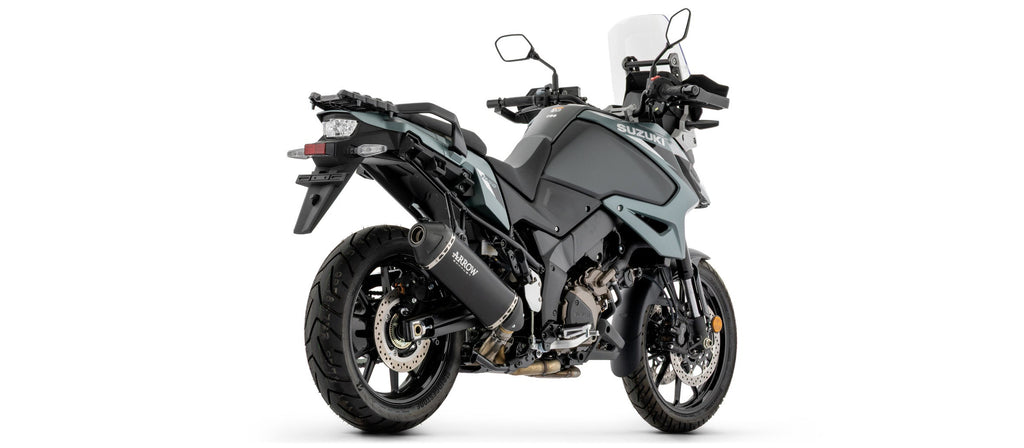 Arrow Explorer Aluminium "Dark" Slip Ons - Suzuki DL1050 V-Strom 1050
