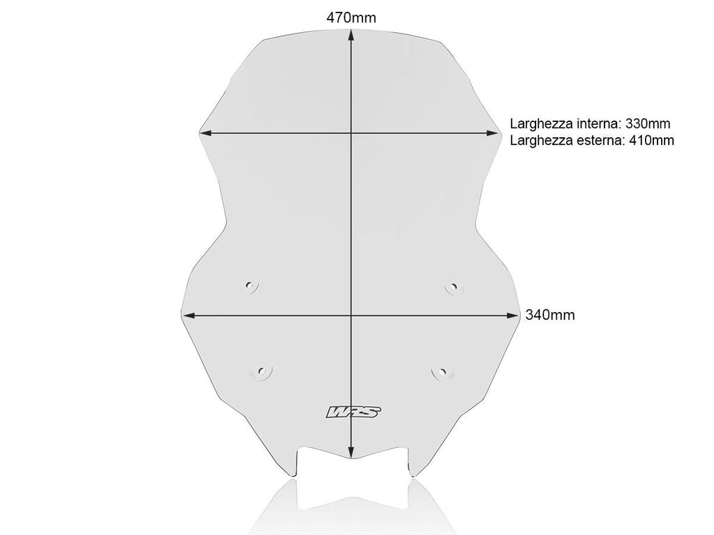 WRS Caponord Windscreen Kawasaki Z 1000 SX / Ninja 1000 SX 2017-2026